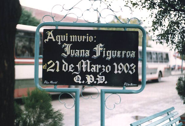 Un cartel costeado por las familias Maciel y Guzman fue colocado en el lugar donde Juana encontró la muerte.